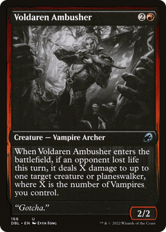 Voldaren Ambusher (DBL-166) - Innistrad: Double Feature Foil-1