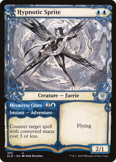 Hypnotic Sprite // Mesmeric Glare (Showcase) [Throne of Eldraine]-1