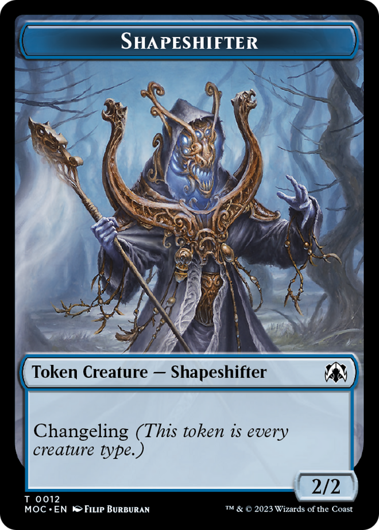 The Monarch // Shapeshifter Double-Sided Token [March of the Machine Commander Tokens]-2