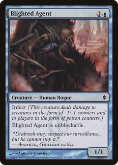 Blighted Agent [New Phyrexia]-1