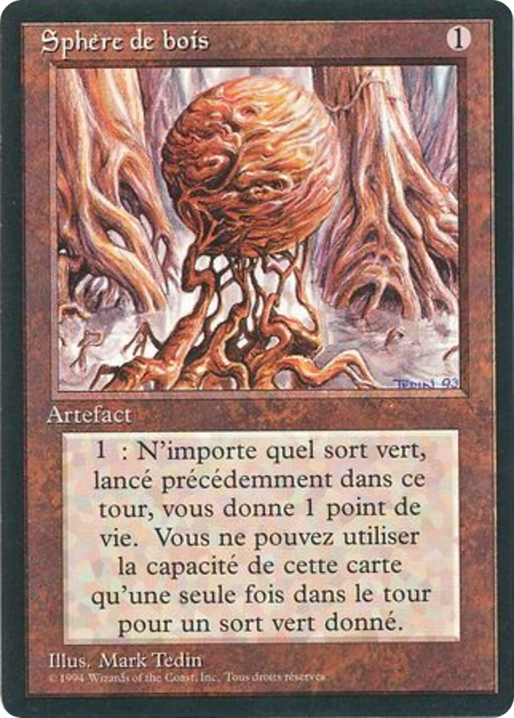Wooden Sphere (FBB-) - Foreign Black Border-1