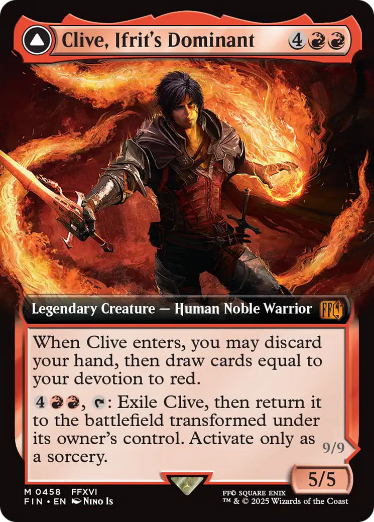 Clive, Ifrit's Dominant // Ifrit, Warden of Inferno (Extended Art) [FINAL FANTASY]-3