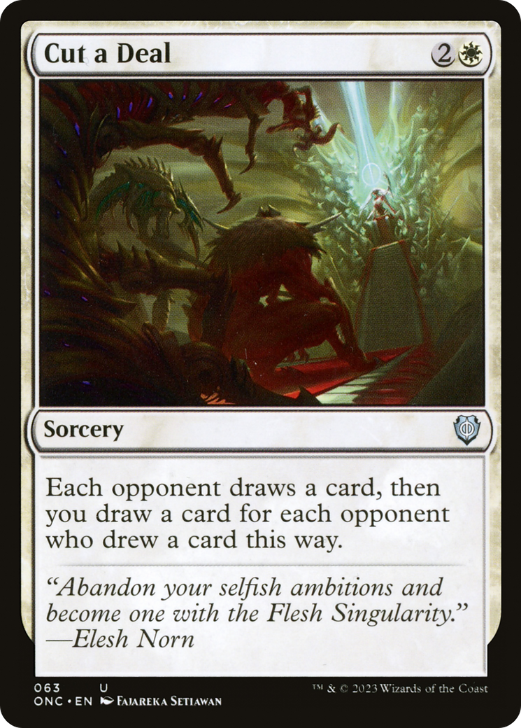 Cut a Deal [Phyrexia: All Will Be One Commander]-1