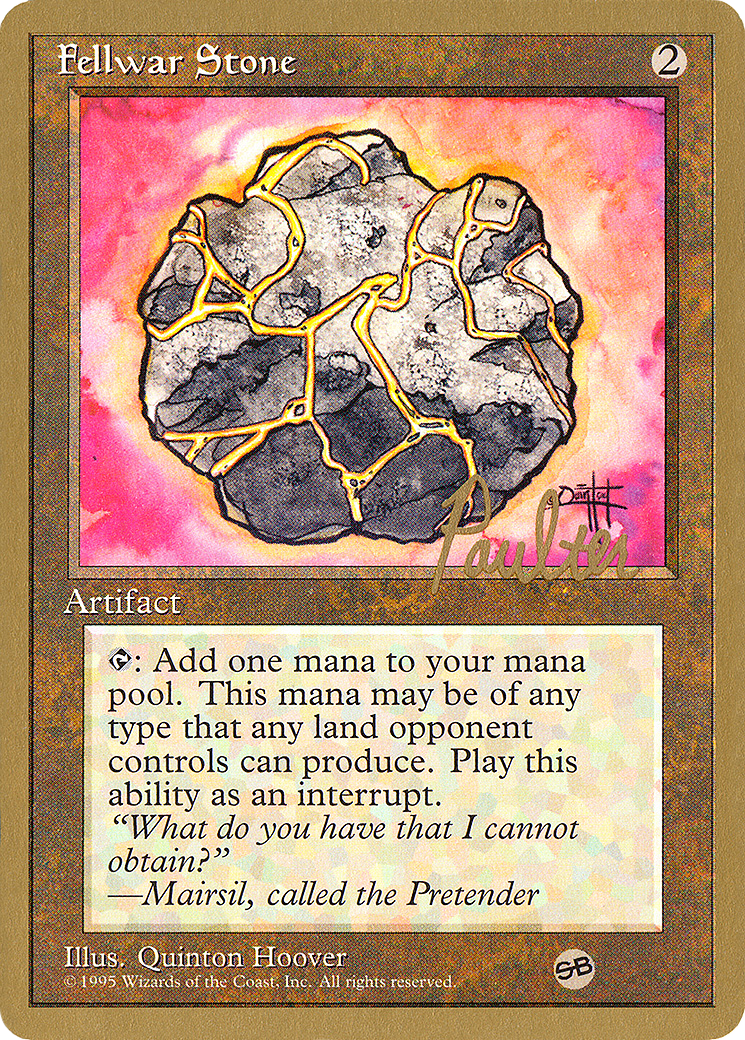 Fellwar Stone - 1996 Preston Poulter (4ED) (SB) (WCD-) - Pro Tour Collector Set-1