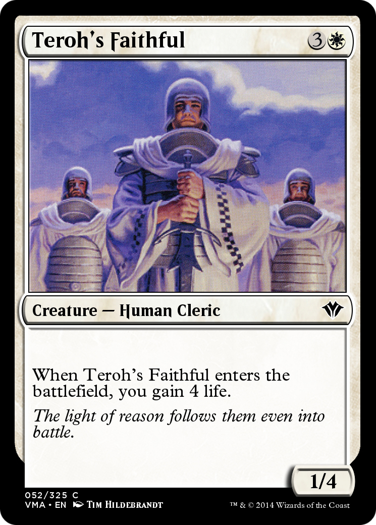 Teroh's Faithful (VMA-052) - Vintage Masters-1