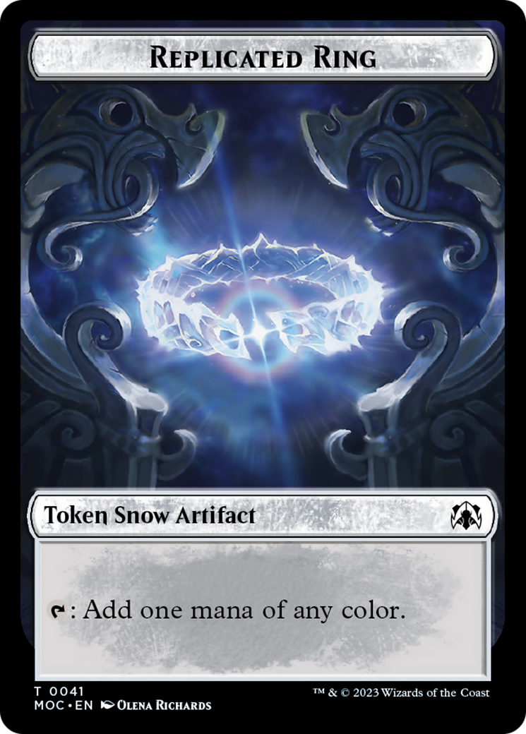 Food // Replicated Ring Double-Sided Token [March of the Machine Commander Tokens]-2