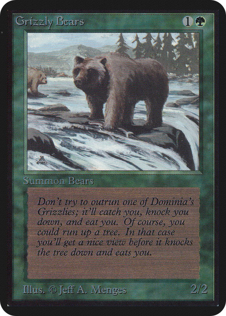 Grizzly Bears (LEA-) - Limited Edition Alpha-1