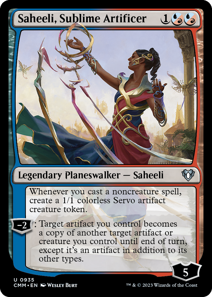 Saheeli, Sublime Artificer [Commander Masters]-1