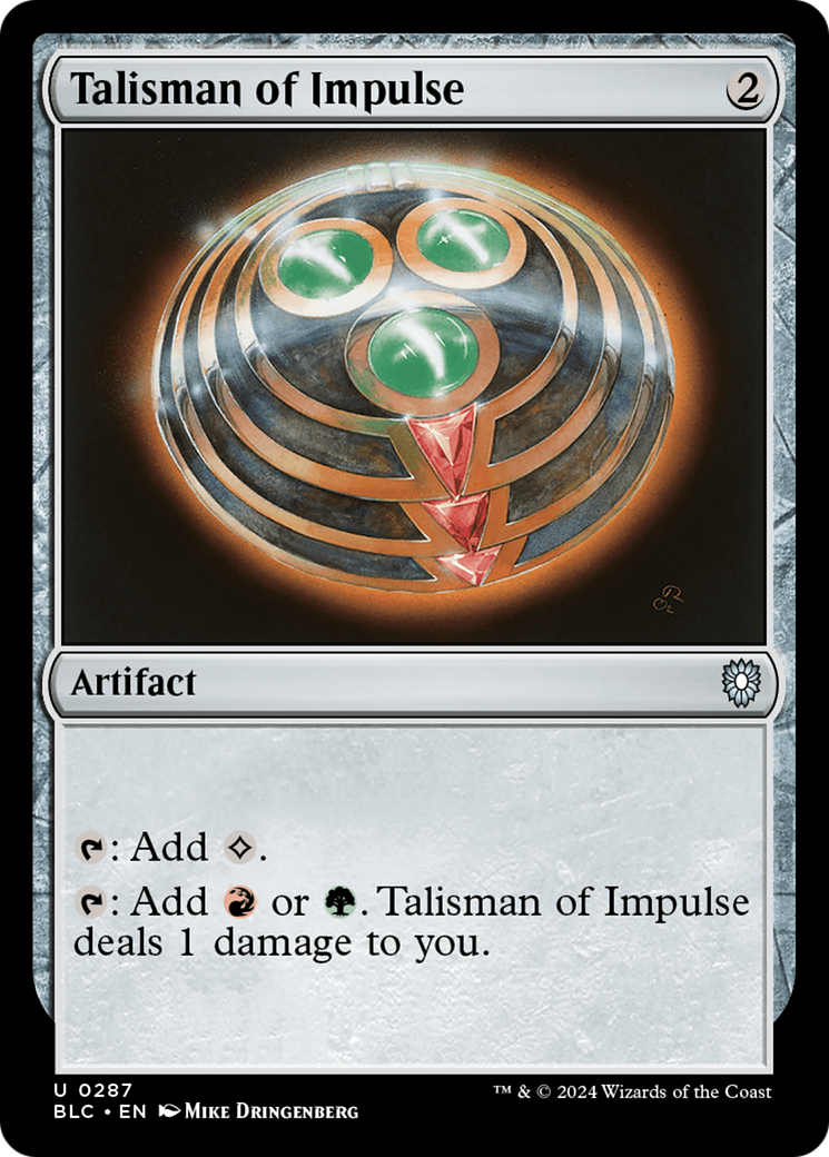 Talisman of Impulse [Bloomburrow Commander]-1