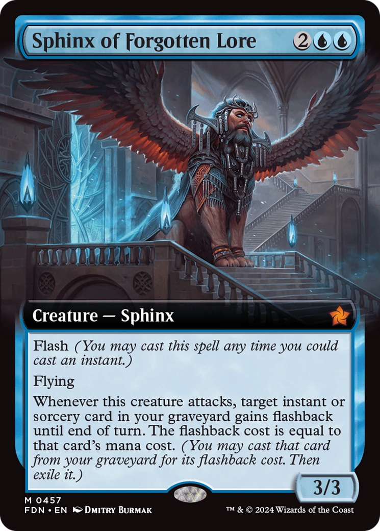 Sphinx of Forgotten Lore (Extended Art) [Foundations]-1