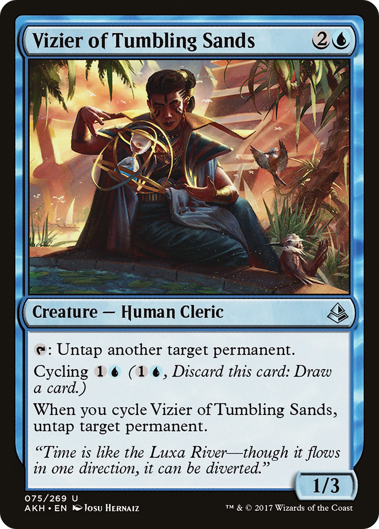 Vizier of Tumbling Sands (AKH-075) - Amonkhet Foil-1