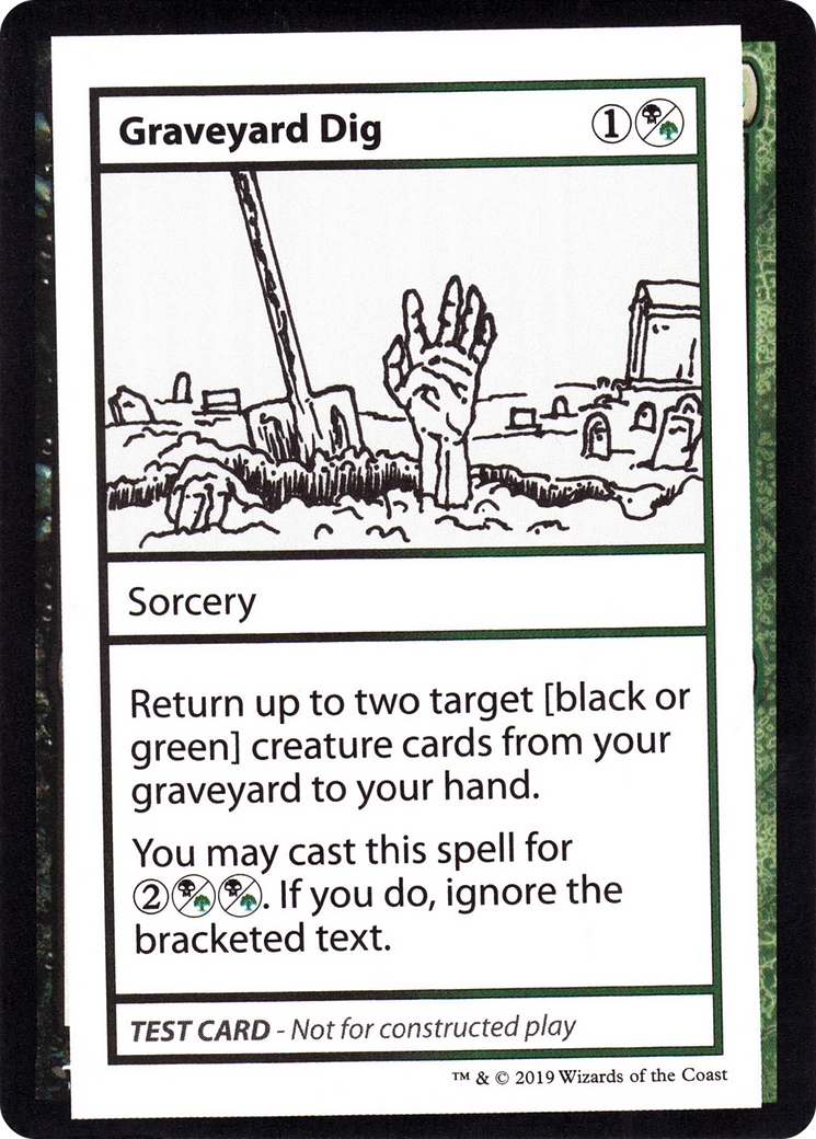 Graveyard Dig (2021 Edition) [Mystery Booster Playtest Cards]-1