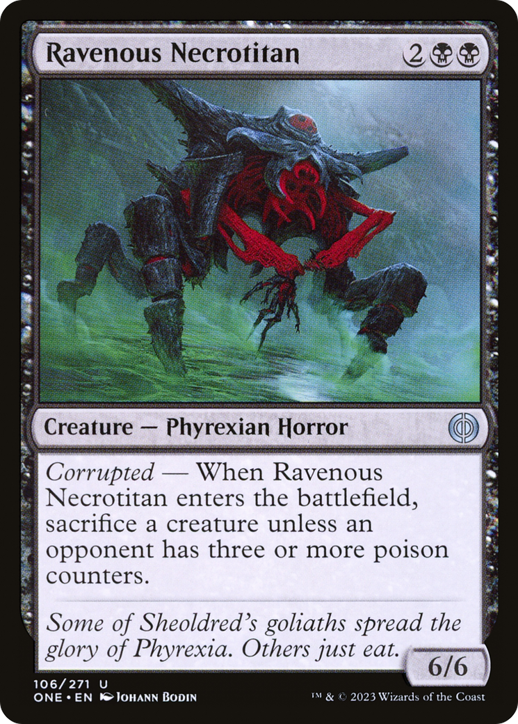 Ravenous Necrotitan [Phyrexia: All Will Be One]-1