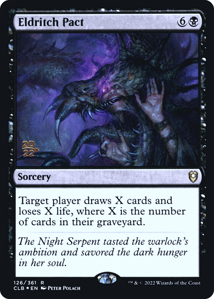 Eldritch Pact [Commander Legends: Battle for Baldur's Gate Prerelease Promos]-1