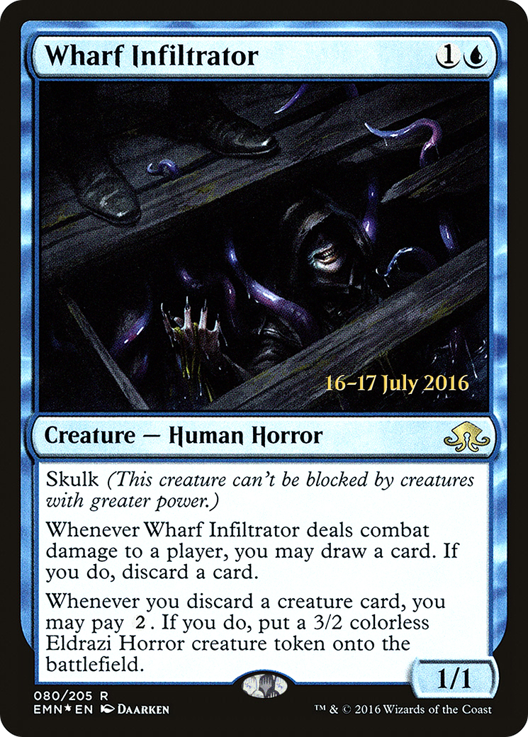 Wharf Infiltrator (PRE-080) - Eldritch Moon Promos Foil-1