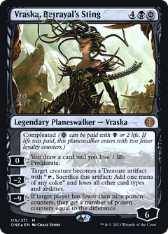 Vraska, Betrayal's Sting (PRE-115) - Phyrexia: All Will Be One Promos Foil-1