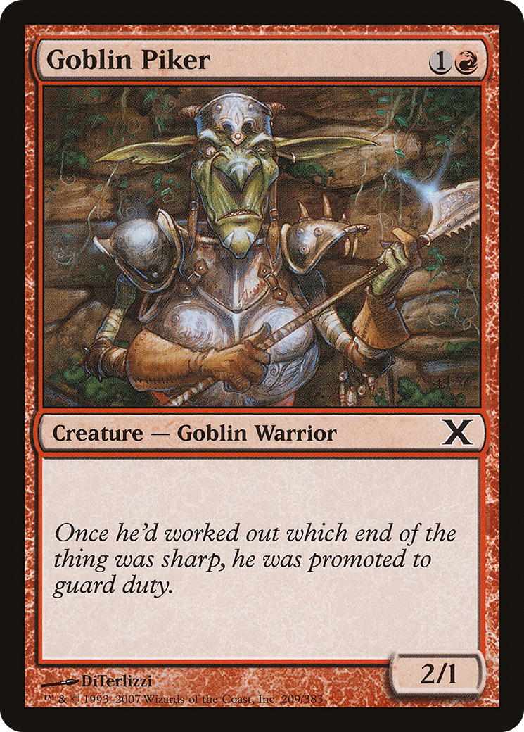 Goblin Piker [Tenth Edition]-1