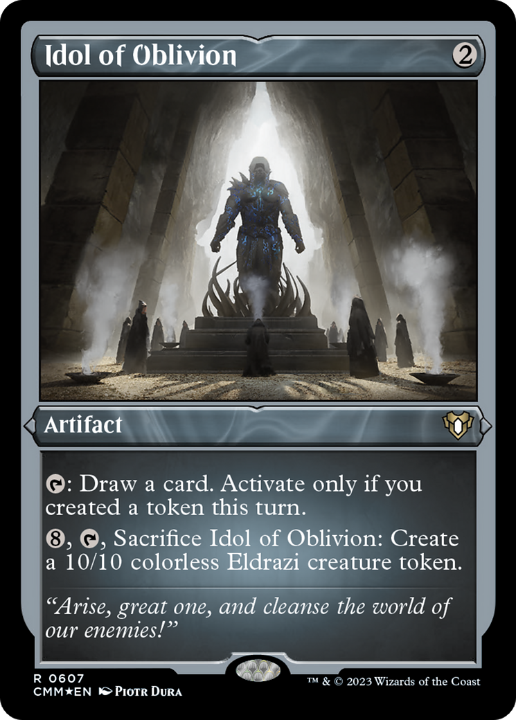 Idol of Oblivion (CMM-607) - Commander Masters Etched Foil-1