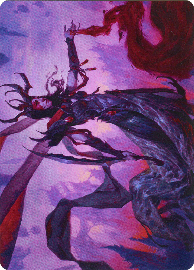 Drana, the Last Bloodchief // Drana, the Last Bloodchief (AZNR-054) - Zendikar Rising Art Series (Borderless) Foil-1