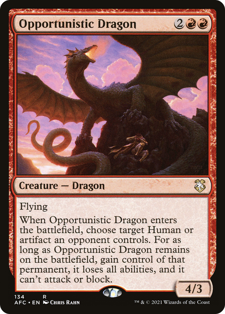 Opportunistic Dragon [Dungeons & Dragons: Adventures in the Forgotten Realms Commander]-1