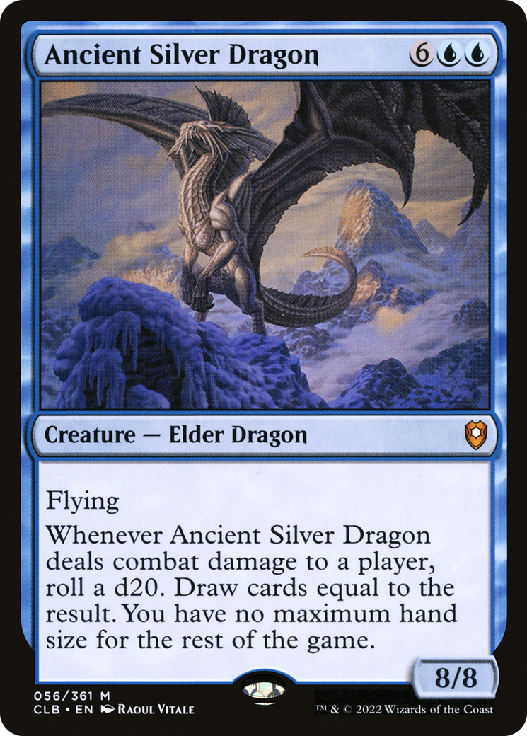 Ancient Silver Dragon [Commander Legends: Battle for Baldur's Gate]-1