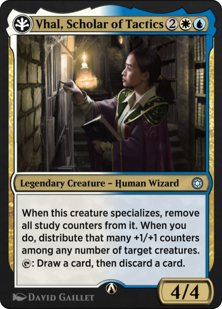 Vhal, Scholar of Tactics (HBG-08W) - Alchemy Horizons: Baldur's Gate-1