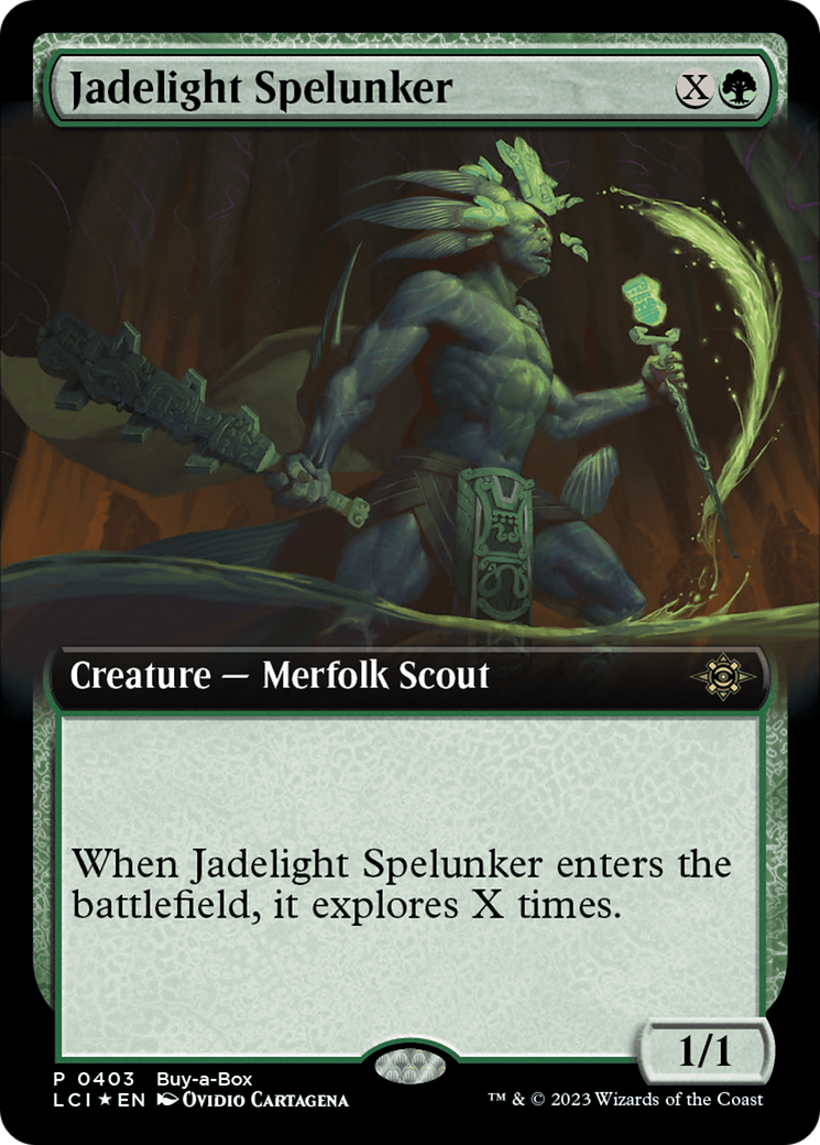 Jadelight Spelunker (Extended Art) (Buy-A-Box) [The Lost Caverns of Ixalan Promos]-1