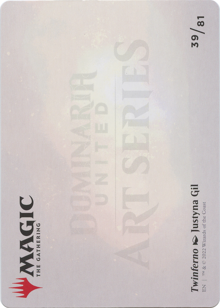 Twinferno // Twinferno (ADMU-039) - Dominaria United Art Series (Borderless)-2
