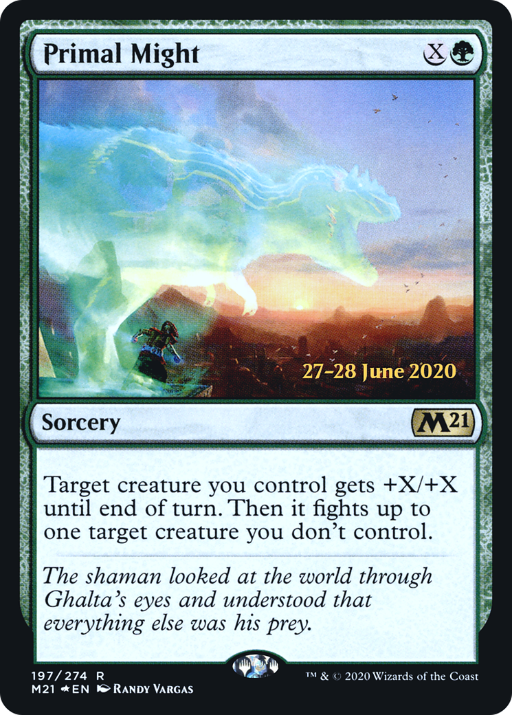 Primal Might [Core Set 2021 Prerelease Promos]-1