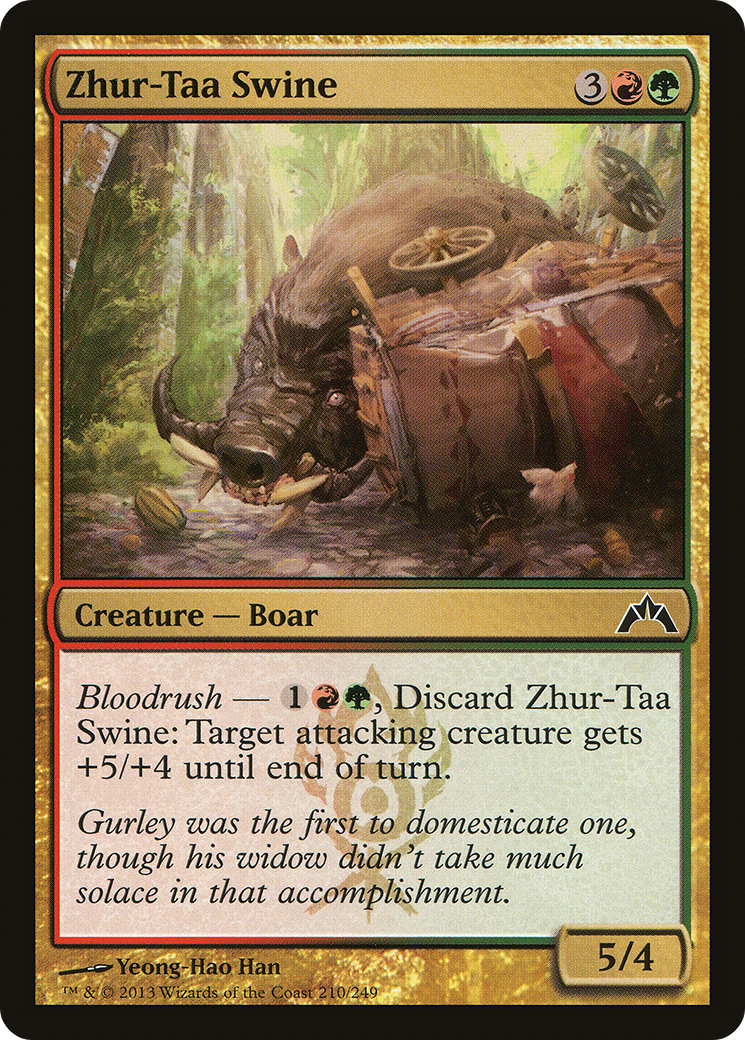 Zhur-Taa Swine (GTC-210) - Gatecrash Foil-1