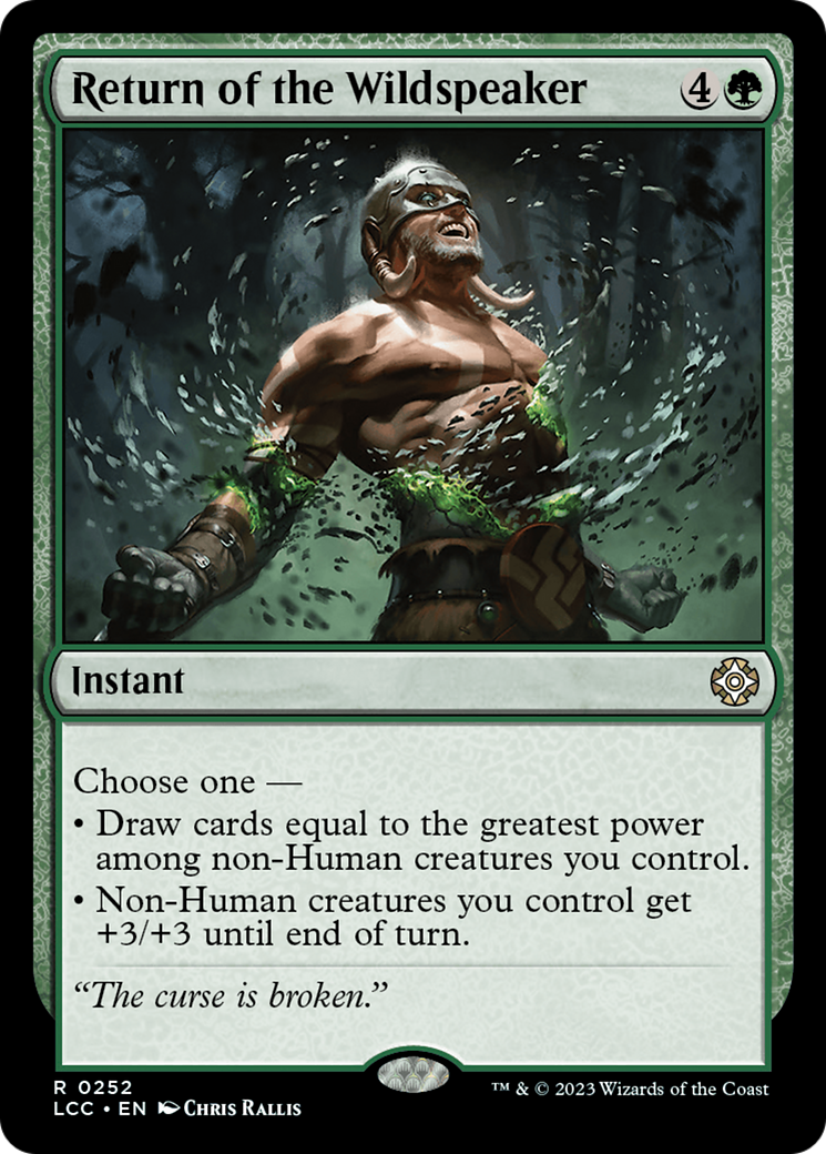 Return of the Wildspeaker [The Lost Caverns of Ixalan Commander]-1