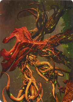 Ashaya, Soul of the Wild // Ashaya, Soul of the Wild (AZNR-069) - Zendikar Rising Art Series (Borderless) Foil-1