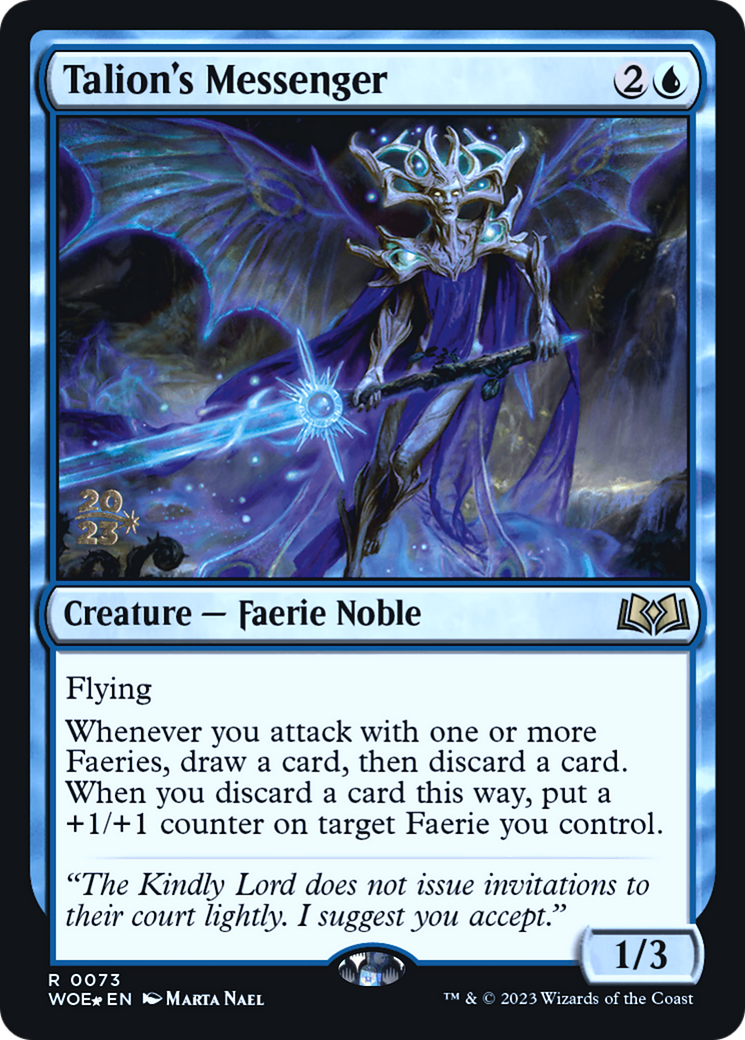 Talion's Messenger [Wilds of Eldraine Prerelease Promos]-1