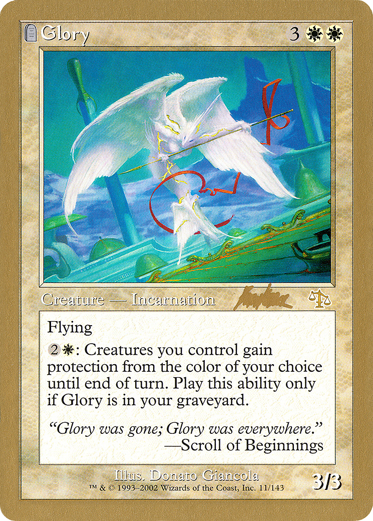 Glory - 2002 Brian Kibler (JUD) (WCD-) - World Championship Decks 2002: (tombstone)-1