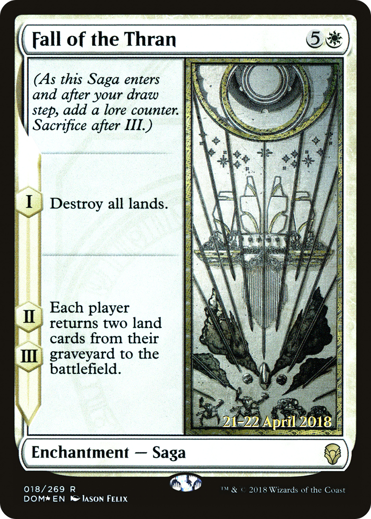 Fall of the Thran [Dominaria Prerelease Promos]-1