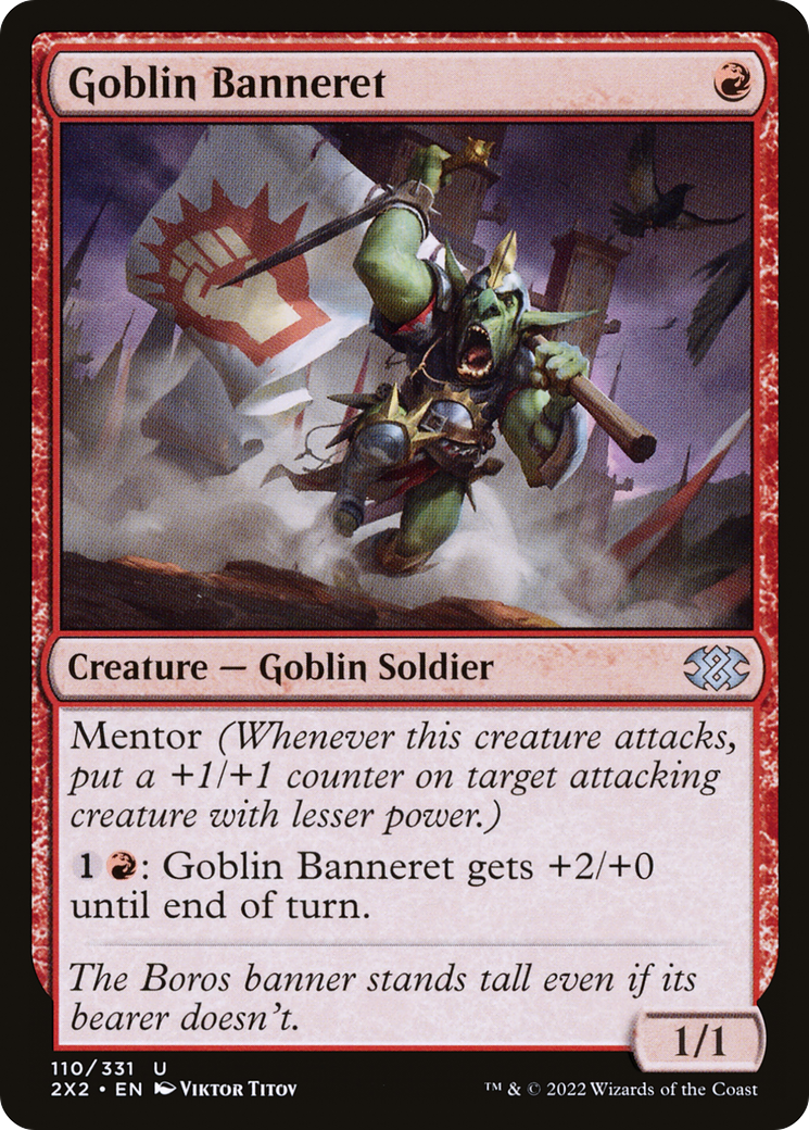 Goblin Banneret [Double Masters 2022]-1