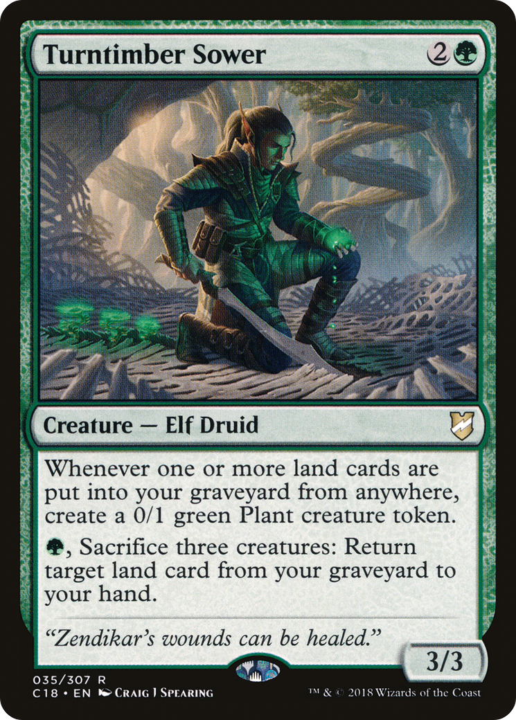 Turntimber Sower (C18-035) - Commander 2018-1