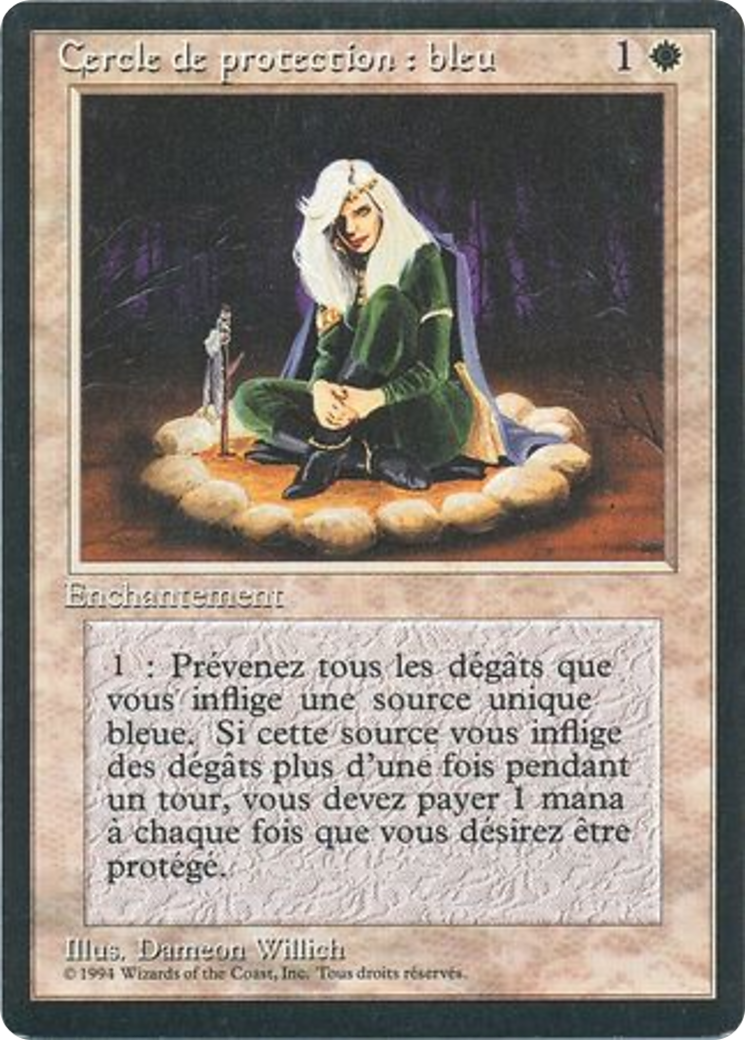 Circle of Protection: Blue (FBB-) - Foreign Black Border-1