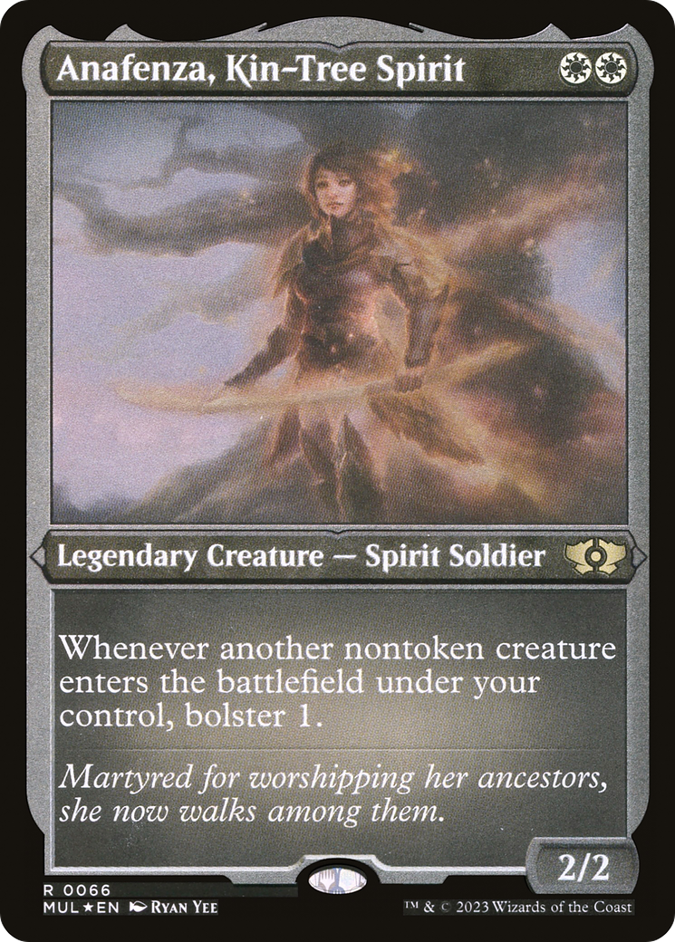 Anafenza, Kin-Tree Spirit (Foil Etched) [Multiverse Legends]-1