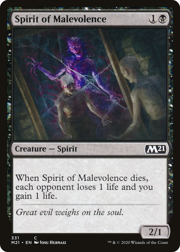 Spirit of Malevolence [Core Set 2021]-1