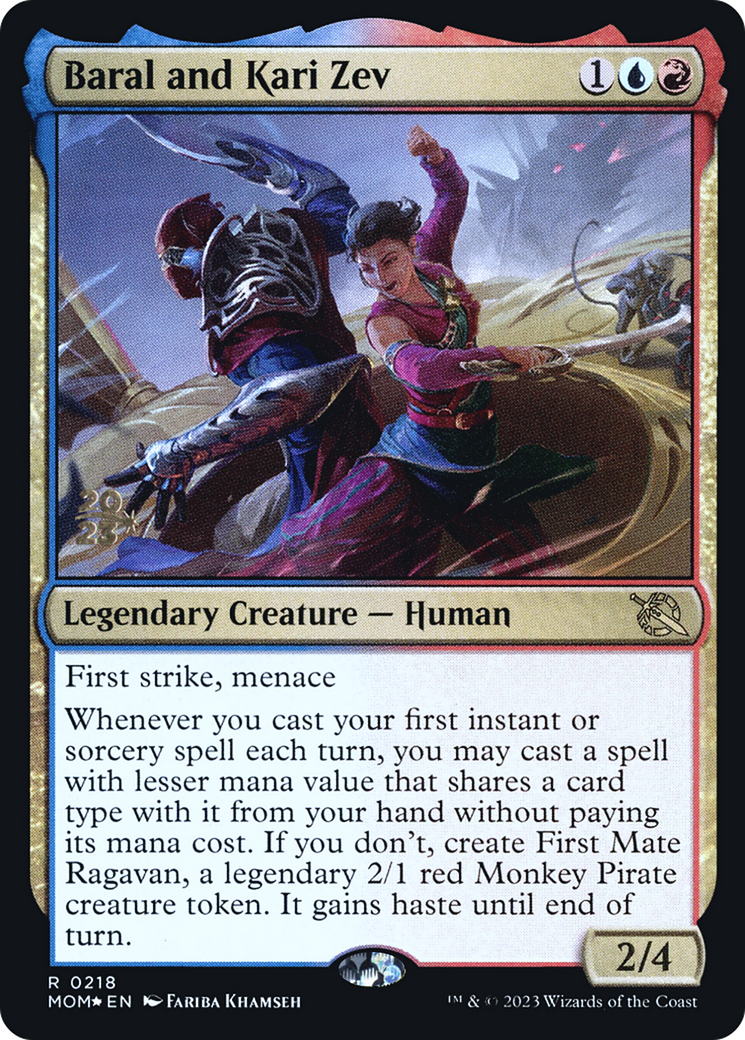 Baral and Kari Zev [March of the Machine Prerelease Promos]-1