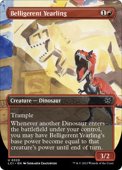 Belligerent Yearling (Borderless) [The Lost Caverns of Ixalan]-1