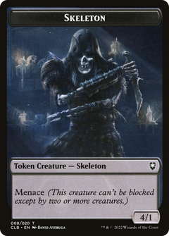Skeleton Token [Commander Legends: Battle for Baldur's Gate Tokens]-1