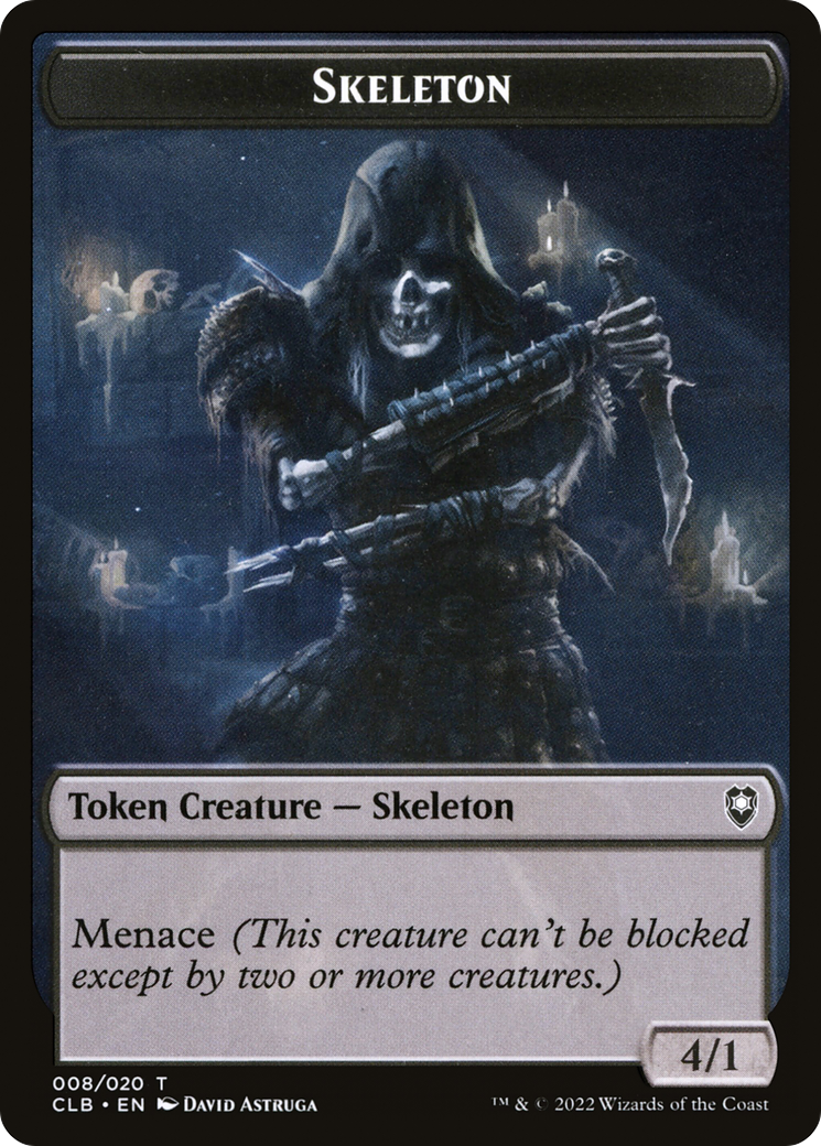 Skeleton Token [Commander Legends: Battle for Baldur's Gate Tokens]-1