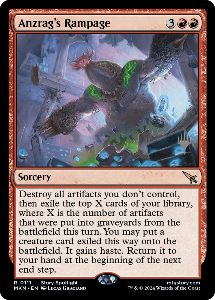 Anzrag's Rampage (Promo Pack) [Murders at Karlov Manor Promos]-1