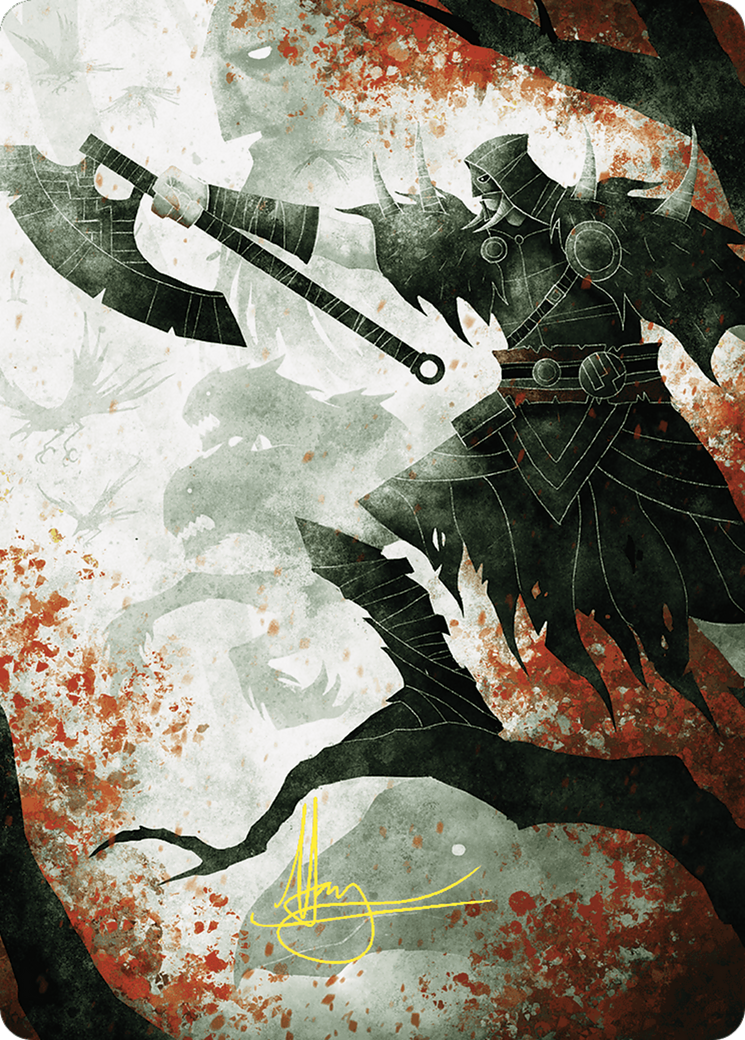 Garruk's Uprising // Garruk's Uprising (AWOE-072) - Wilds of Eldraine Art Series (Borderless) Foil-1
