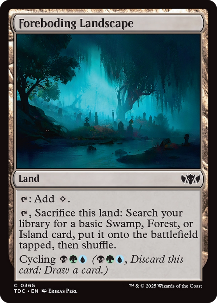 Foreboding Landscape [Tarkir: Dragonstorm Commander]-1