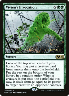 Vivien's Invocation [Core Set 2019 Prerelease Promos]-1