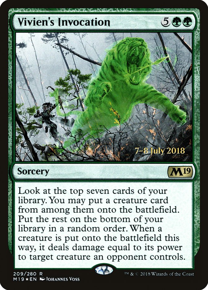 Vivien's Invocation [Core Set 2019 Prerelease Promos]-1