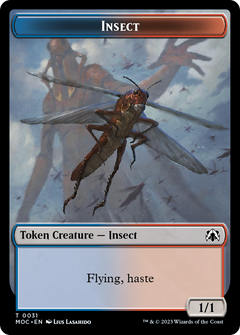 Soldier // Insect Double-Sided Token [March of the Machine Commander Tokens]-2